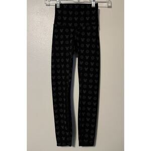 Disney X Lululemon Wunder Train High Rise Tight Size 0 Classic Black Mickey Ear